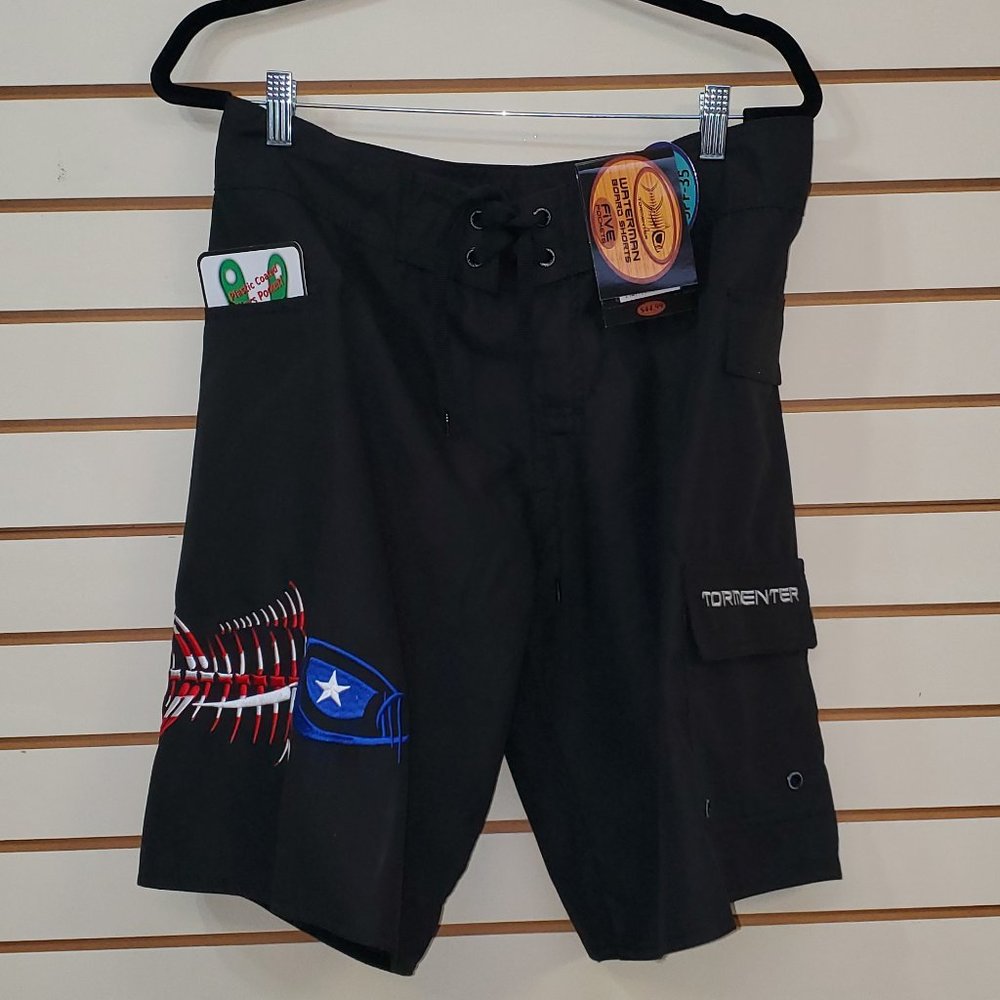 Tormenter BLACK WATERMAN 5 POCKET BOARD SHORTS